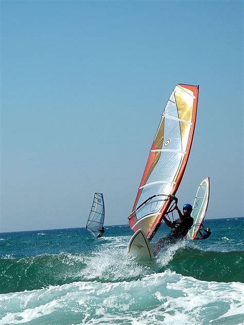 Windsurf Cantabria Spain Planche à Voile Base Jump