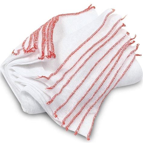 5x Durable Cotton Dish Cloths White Reusable Washable All Surface Dry