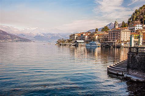 Panoramic View Of Bellagio Lake Como Italy Rossi
