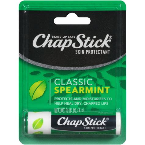 chapstick skin protectant classic spearmint 0 15 oz