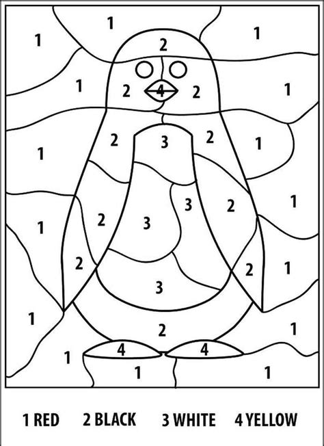 The best free, printable color by number worksheets! Preschool Worksheets Color By Number (With images) | Color ...