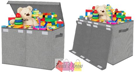 Kids Toy Box Chest Storage Organizer With Flip Top Lidkids Large