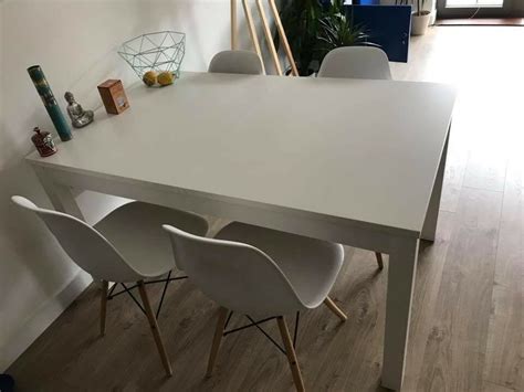 Ikea gladom side coffee sofa table round living bedroom modern dining study new! Table and/or chairs - white extendable ikea ekedalen | in ...