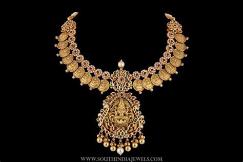 Gold Temple Necklace From Psatyanarayan And Sons Jewellers South India