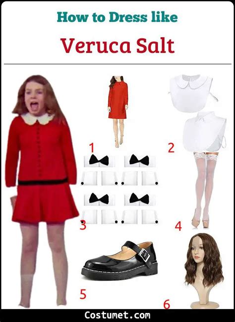 Veruca Salt Charlie And The Chocolate Factory Costume For Cosplay