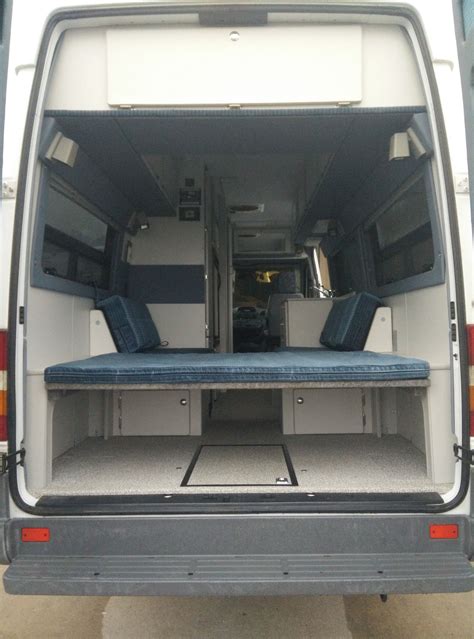 Platform Bed Installed Mercedes Sprinter Van Outpost