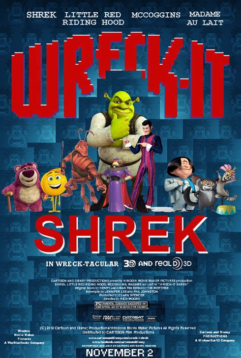 Wreck It Shrek Cartoon And Disney Style The Parody