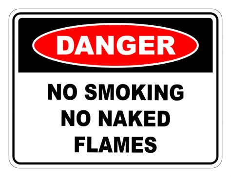 Danger Hydrogen Flammable Gas No Smoking Or Naked Flames Display Tactix