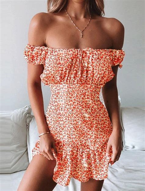 Leaving Facebook Dot Print Dress Print Dress Frill Mini Dress
