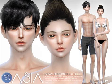S Club Wmll Ts4 Asian Skintones30 All Age The Sims 4