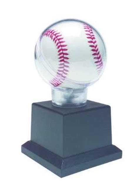 All Star Baseball Holder Black Base Game Ball Trophy 6 Tall