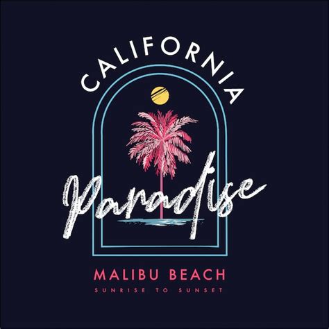 Premium Vector Trendy Summer Beach Vibes In California