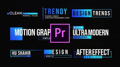 Compositing type, animating type, and creating 3d text and logos. Ultra Modern Titles-Motion Graphic Template Premiere Pro ...