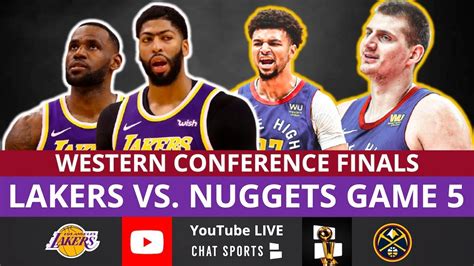 Lakers Vs Nuggets Live Nba Playoffs Game 5 Live Streaming Scoreboard