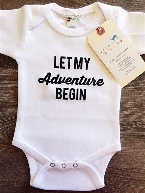 Let My Adventure Begin Baby Boy Girl Unisex Gender Neutral Infant