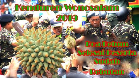 Kenduren Wonosalam 2019 Peserta Sudah Rebutan Durian Sebelum Didoai