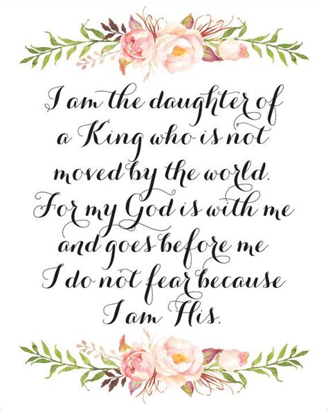 When she is kidnapped by one of her father's competitors, she must use all of her cunning and skills in order to escape. I Am The Daughter Of A King Printable - INSTANT DOWNLOAD Printable - daughter of a king quote ...