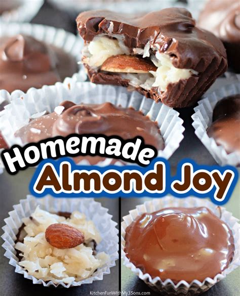 Homemade Almond Joy Recipe Kitchen Fun With My 3 Sons