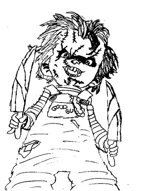 Printable chucky doll coloring pages killer coloring pages at getdrawings free. The best free Chucky drawing images. Download from 140 ...