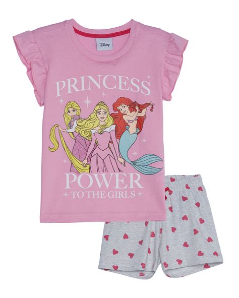Riachuelo Pijama Infantil Curto Princess Power Disney Rosa Claro