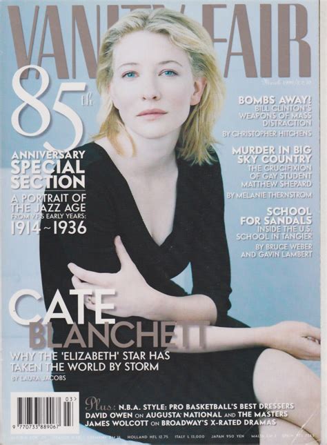 Vanity Fair Magazine Cate Blanchett Magazine Canteen