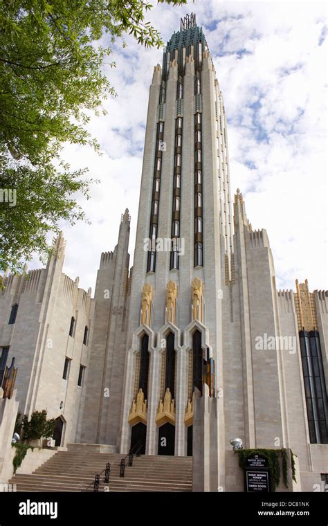 Church In Downtown Tulsa Oklahoma With Imposing Art Deco Exterior
