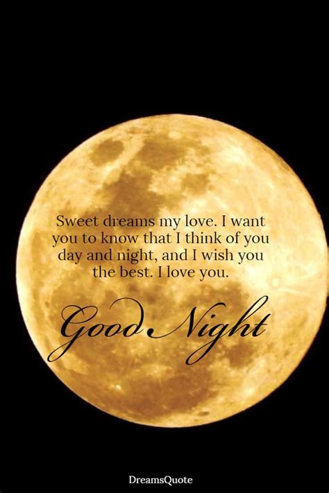 35 Good Night Quotes For Her And Love Messages With Images Dreams Quote Good Night Quotes