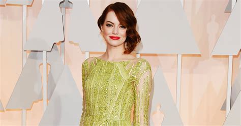 Emma Stones Oscars 2015 Dress Popsugar Fashion