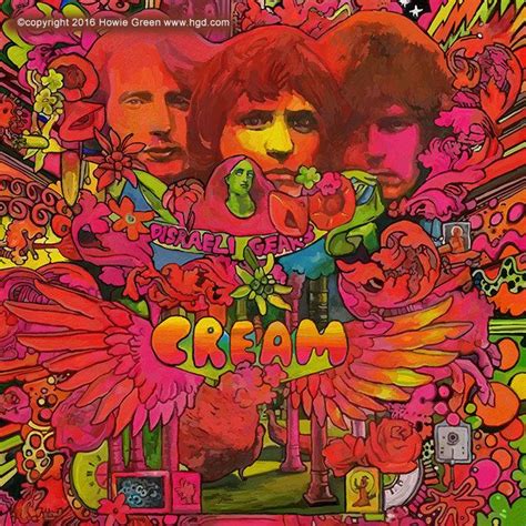 Cream Disraeli Gears Pop Art Psychedlic Album Cover Art Painting Rock