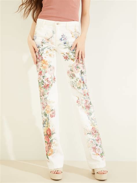 Sexy Bootcut Floral Jeans Guess