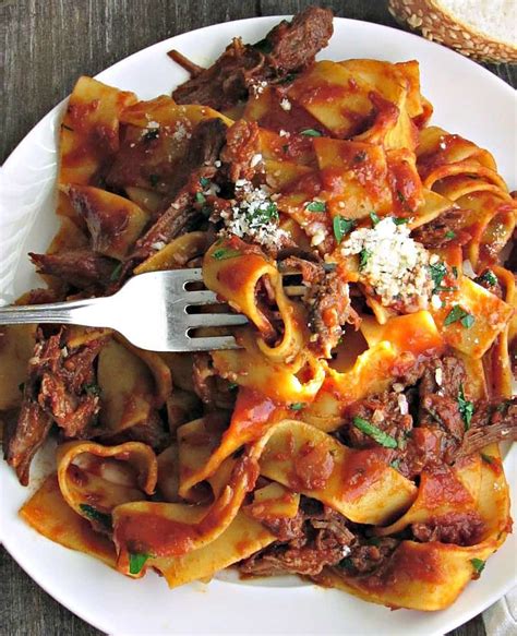 Cheese abounds in our ragú® double cheddar cheese sauce. Braised Beef Ragu ~ shredded beef in tomato sauce ~ A ...