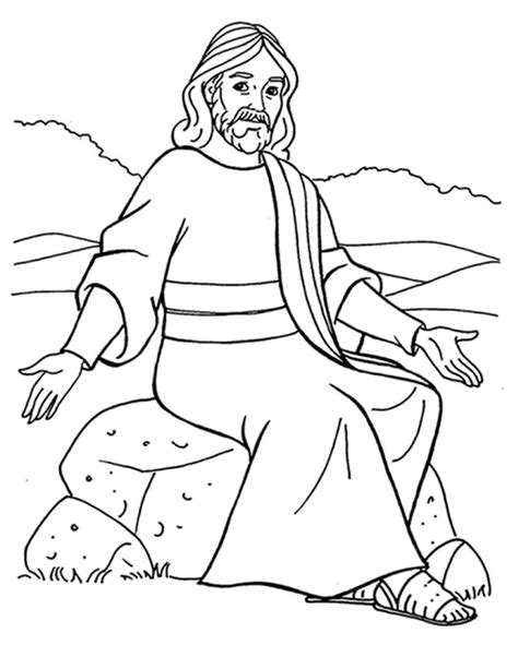 Gambar Mewarnai Yesus Untuk Anak Sekolah Minggu • BELAJARMEWARNAI.info