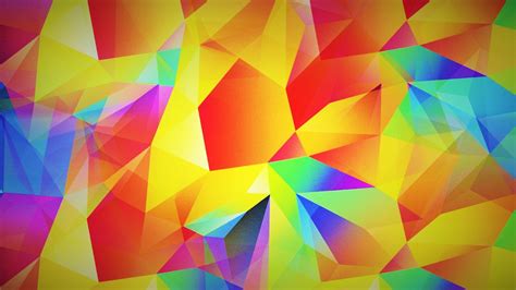 Colorful Abstract Red Purple Symmetry Yellow Blue Triangle
