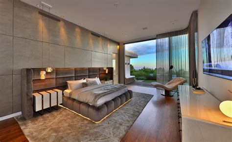 Luxury Modern Master Suite With View Bedroom Design Modern House