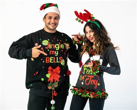 10 Of The Best Couples Ugly Christmas Sweaters Oh My Creative
