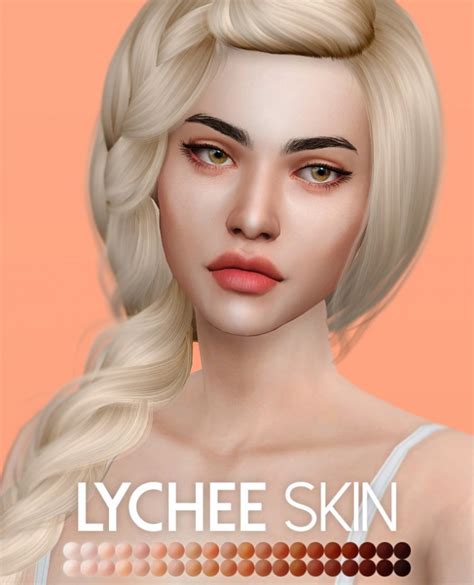 Lychee Skin And Persimmon Double Eyelid Mask At Praline Sims Sims 4 Updates