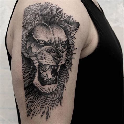 Https://techalive.net/tattoo/angry Lion Tattoo Designs