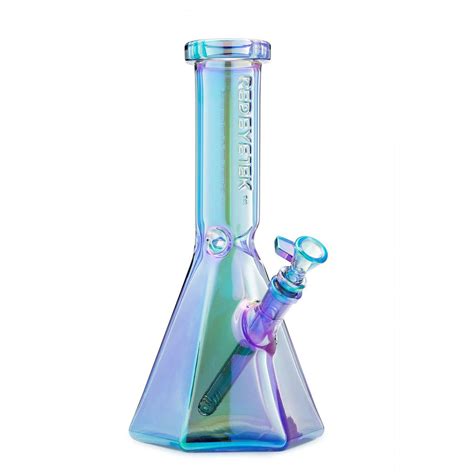Iridescent Borosilicate Glass Bong Hippie And French