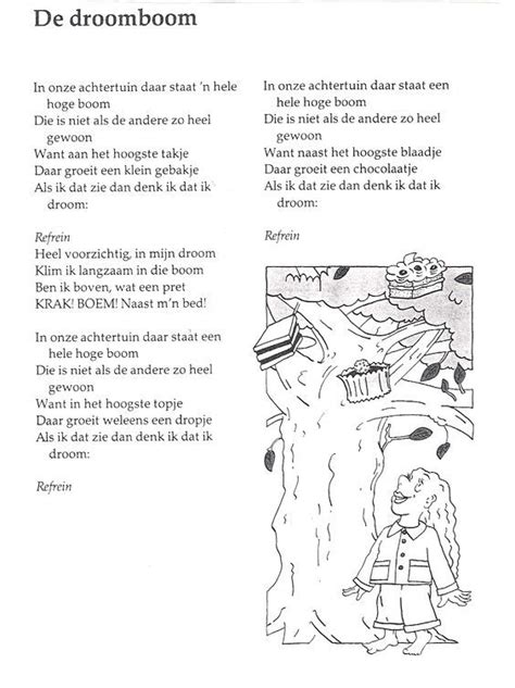 De Droomboom tekst Kindermuziek, Liedjes, Kinderliedjes