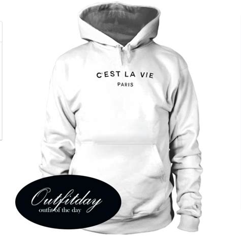 Best of all, hoodies are a great way to stay warm in a chilly office with a business casual dress code. C'est La Vie Paris Hoodie - Outfitday
