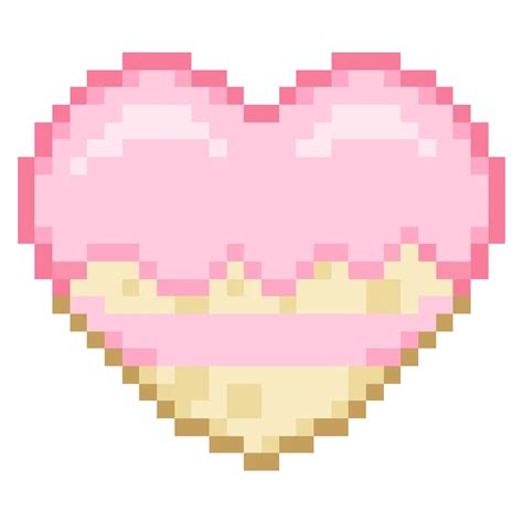 Heart Cute Aesthetic Pink Pixel Sticker By ㅇㅌㅎ Pix Art Hello Kitty