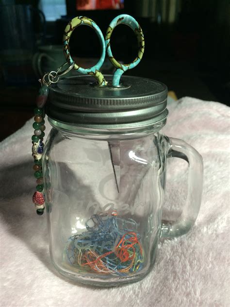 Cross stitch designs look beautiful when stitched on blankets, baby quilts, tablecloths and more! My ORT jar! | Cross stitch, Jar, Embroidery