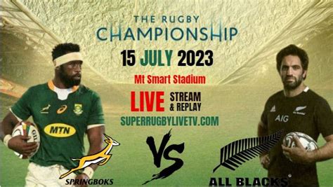 Rugby Championship 2023 How To Watch South Africa Vs New Zealand Live
