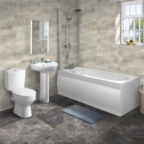 Full Bathroom Suite Package 1700 Bath Includes Close Coupled Toilet