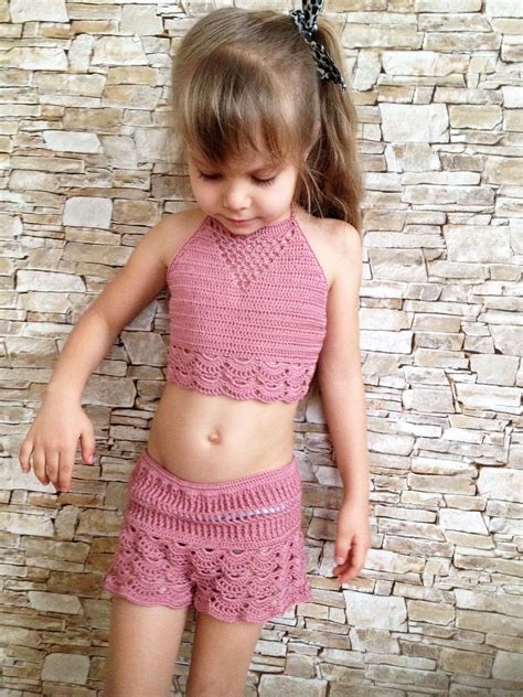 Crochet Toddler Set Shorts And Top Rose Crochet Lace Shorts Etsy