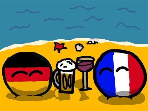 Countryballs France And Germany
