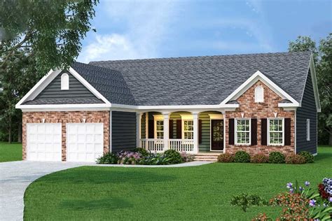 Plan 75512gb Ranch Home Plan In 2 Exteriors Ranch House Plans Brick