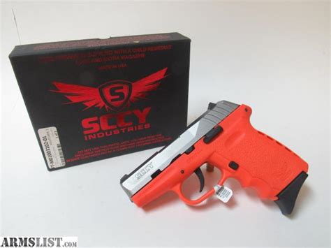 Armslist For Sale Sccy Cpx 2 9mm Orange Like New In Box