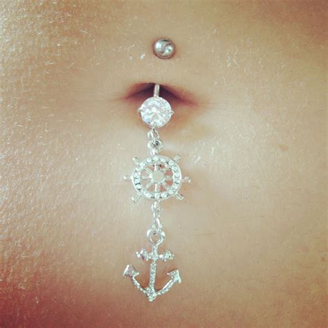 Anchor Wheel Belly Button Ring Body Piercings Piercing Tattoo Piercing Jewelry Tattoos And