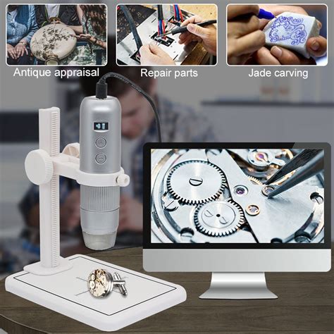 Hd 1080p Electronic Wifi Video Digital Microscope With Stand 1000x